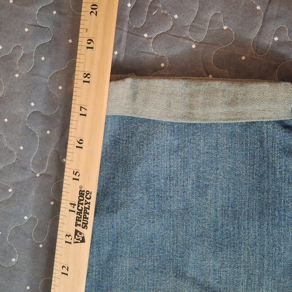 Denizen from Levi's Blue Denim Cropped Jeans size 14 - Picture 7 of 7